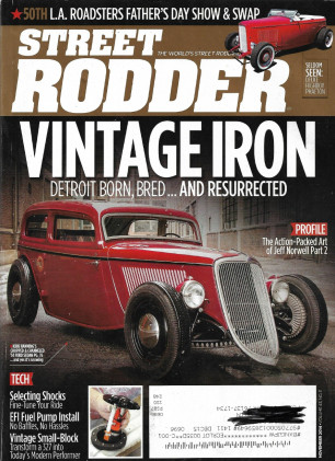 STREET RODDER 2014 NOV - 327 REBUILD, EFI FULE PUMP INSTALL, SELECTING SHOCKS